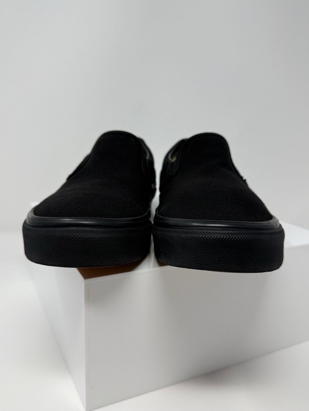 Vans Classic Slip-On Blackout Canvas Sneakers Black Shoes Womens 8.5 Mens 7 - Picture 8 of 8